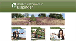 Desktop Screenshot of bispingen.de